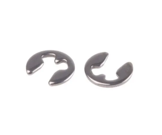 63-4727-41　不锈钢E型管夹，轴径2.25mm,槽径1.5mm　209-6823