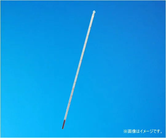64-0706-27　管状杆温度计 (红色液体) 0~50°C (1°C) 总内陷直径4 mm　1-71-2