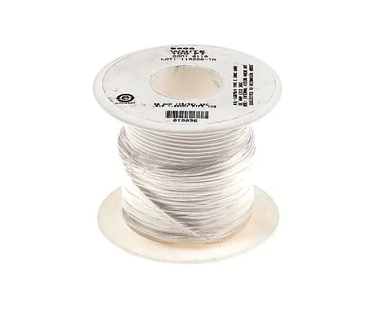 63-4716-37　Alpha线白色聚四氟乙烯设备线UL1213, 0.05 mm2, 600 V 30 AWG, 30 m　5851 WH005