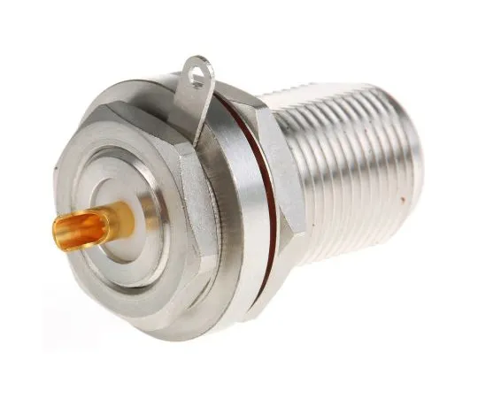 63-4755-76　半径50Ω直板安装N型连接器，插孔，焊点终止，0→11GHz　R161606000
