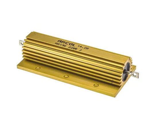 63-4758-86　ArcolHS150系列铝合金厚板轴向线材贴装电阻，220Ω±5% 150W　HS150 220R J