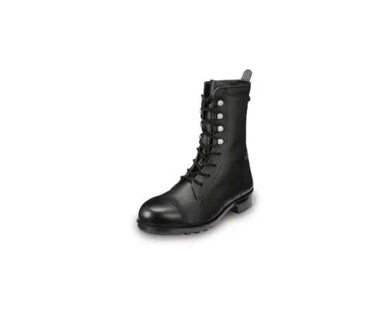 64-6543-75 Long Lace-Up Boots Black 23.5 cm AE511