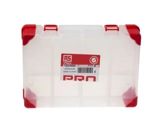 63-4677-79　RS PRO透明聚丙烯无隔膜盒，60 mm x 240 mm x 170 mm　124-6592