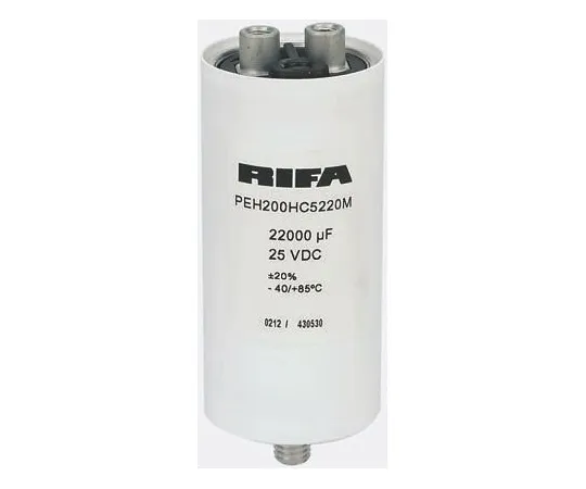 63-4793-55　凯美特22000μF25Vdc铝电解电容器，螺柱安装位36.6 x 76.5mm+85°C 36.6mm 76.5mm　PEH200HC5220MB2
