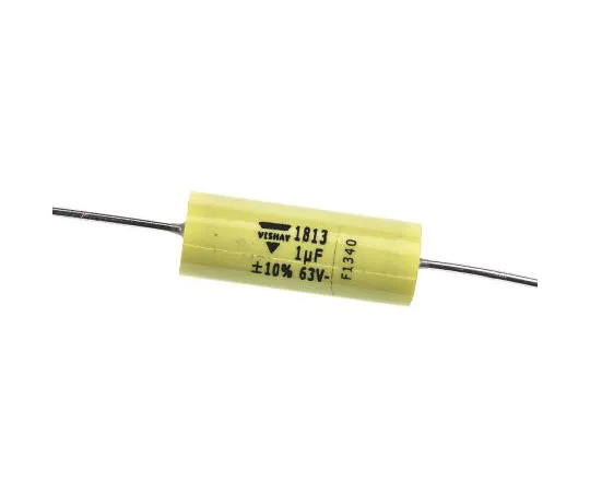 63-4718-13　Vishay 1μF聚酯电容器PET 40 V ac, 63 V dc±10% MKT 1813系列通孔　MKT1813510065