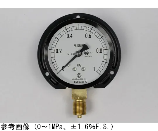 65-4279-06　Normal Pressure Gauge (Φ75) Vertical B Frame for Steam 0.1 MPa　AC20-231