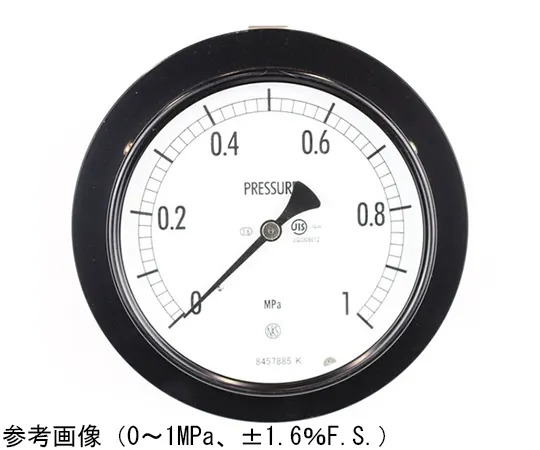 65-4280-93　Normal Pressure Gauge (Φ100) Embedded D Frame (Mounting Bracket) 2.5 MPa　AE15-143