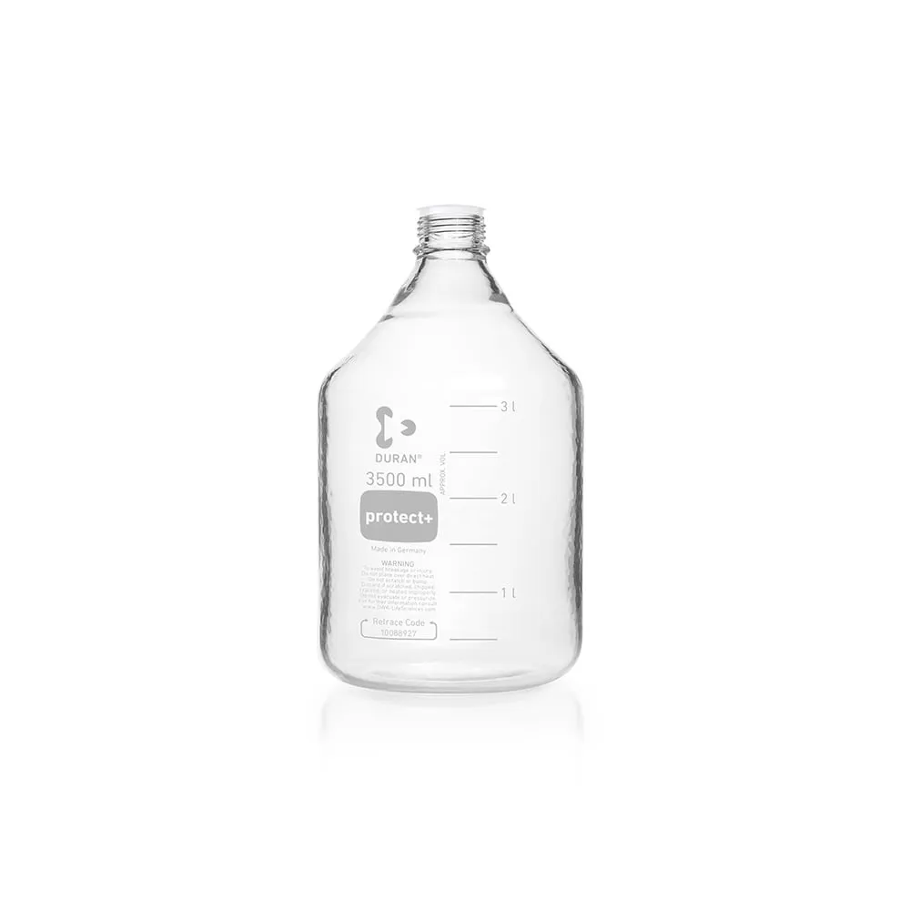66-0034-13　Protect Plus Coated Screw Cap Bottle Bottle Only 3500 mL　017580-3500