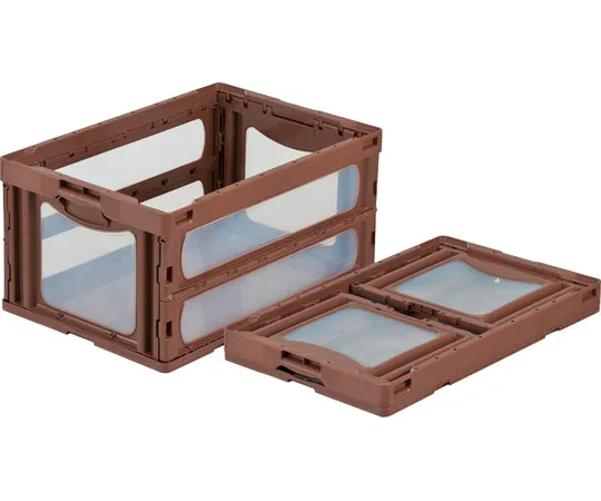 67-7113-23　Folding Container O-75B Brown/Transparent　55907000BR701TM