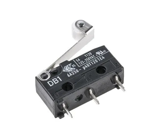 63-4699-55　SPDT-NO/NC滚子杠杆微动开关，6A@250 V ac　DB1C-C1RC