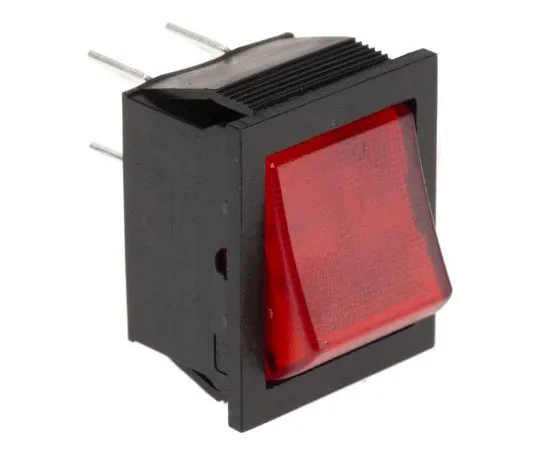 63-4723-17　Arcolectric Illuminated Double Pole Single Throps (DPST) ，Latching Rocker Switch Panel Mount　C1353AANAB