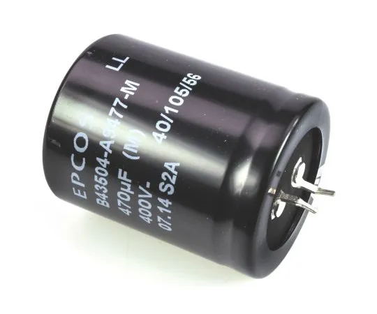 63-4832-80　EPCOS 470μF400V直流铝电解电容器，通孔35 (Dia。)x 45 mm+105°35 mm 10 mm　B43504A9477M000