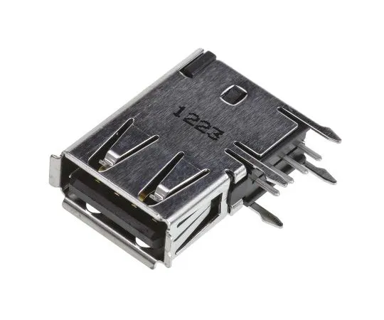63-4859-18　TE通过孔的直角连接，版本2.0 A型USB连接器，收发器　292336-1