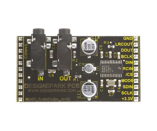 63-5058-82　RS PRO mbed Synergy Audio CODEC模块　754-1974