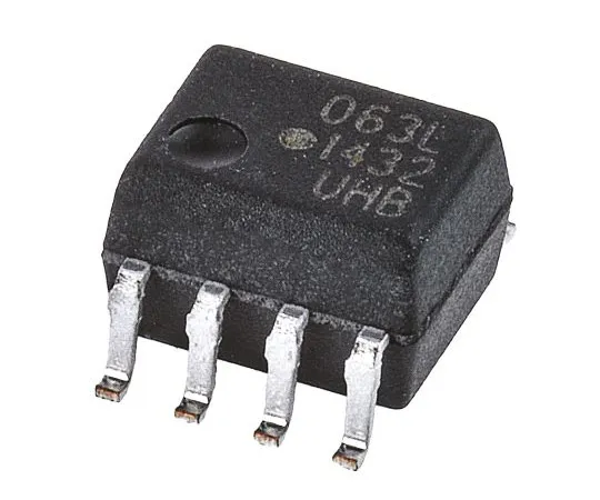 63-4876-14　Broadcom,HCPL-063L-000E直流输入晶体管输出双光耦合器，表面贴装，8针SOIC　HCPL-063L-000E