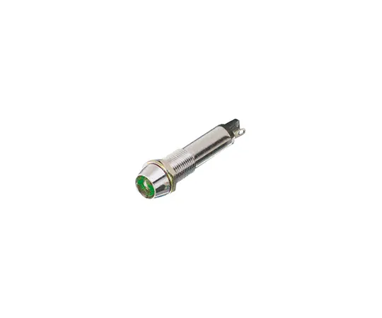 63-4867-11　Dialight绿色指示器，焊片终止，12 V直流，9毫米安装孔尺寸　609-2212-130F