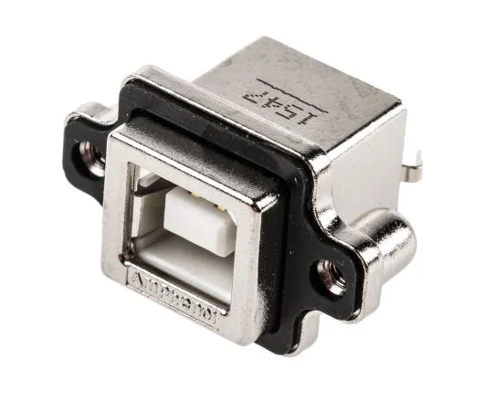 63-5027-02　Amphenol 1端口直通孔安装女式B型USB连接器　MUSBD51100