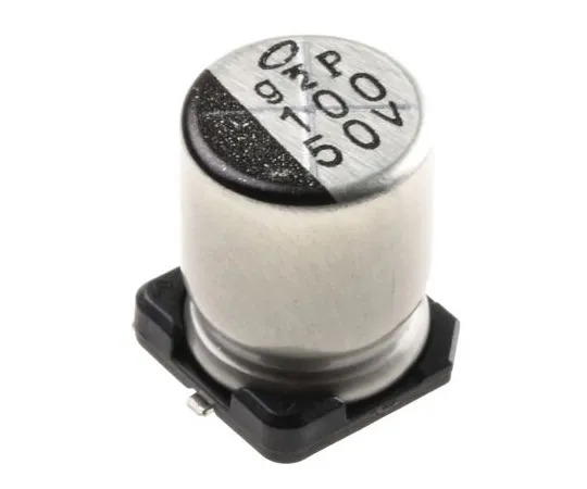 63-5041-71　镍氢100μF50V直流铝电解电容器，表面贴装8 (Dia。)x 10 mm+105°8mm　UWT1H101MNL1GS