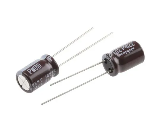 63-5007-81　尼希康220μF25V直流铝电解电容器，通过8孔 (Dia。)x 11.5mm+105°8mm 3.5mm　UPW1E221MPD