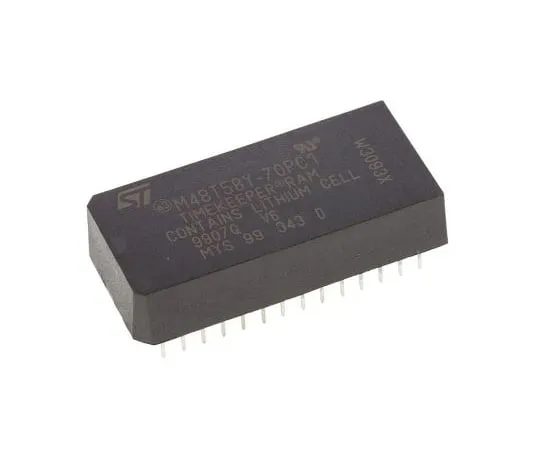 63-4961-06　意法半导体M48T58Y-70PC1,实时时钟 (RTC) ，8192BRAM并联，28-PinPCDIP　M48T58Y-70PC1