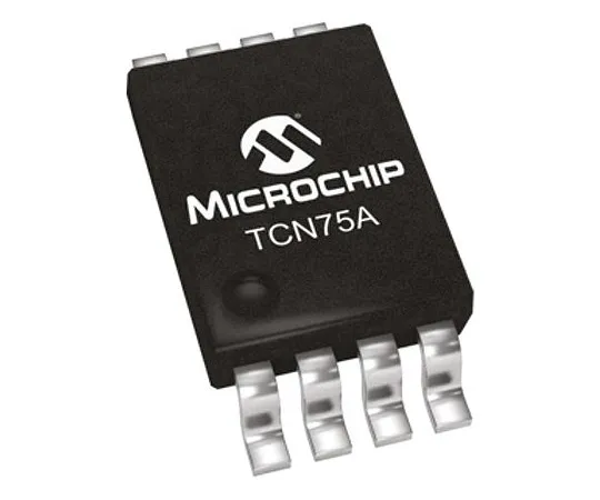 63-4933-33　MicrochipTCN75AVUA,温度转换器-55→+125°C±1°CSerial-I2C, SMBus,8PinMSOP　TCN75AVUA