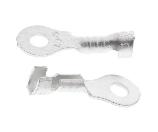 63-4965-24　JST LRB系列非绝缘压痕环端子，M3螺柱尺寸，0.5mm2至1mm2线材尺寸　LRB-1.0T-M3