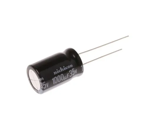 63-5043-19　尼希康1000μF35V直流铝电解电容器，通孔12.5 (Dia。)x 20 mm+105°12.5mm 5mm　UVY1V102MHD