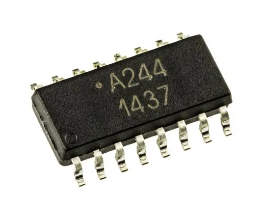 63-4972-42　Broadcom,ACPL-244-500E交流输入晶体管输出四路光电耦合器，表面贴装16针SOIC　ACPL-244-500E