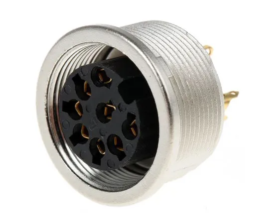 63-4860-14　Lumberg KFV系列，8极丁插座，DIN EN 60529, 5 A, 60 V ac IP 40　KFV 80