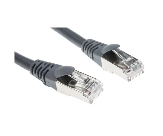63-5092-88　RS Pro屏蔽Cat6a电缆1米，灰色，雄性RJ45/雄性RJ45　778-5121