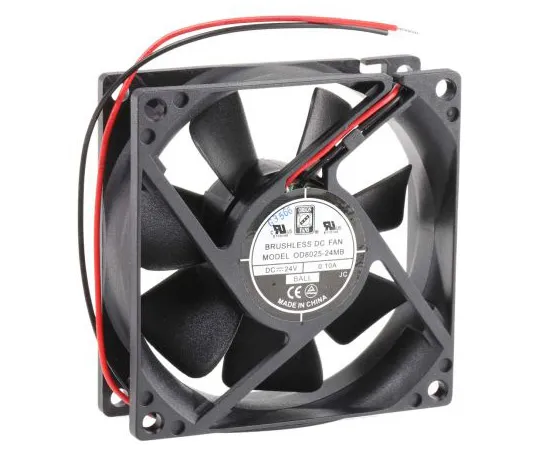 63-4867-63　RS PRO轴向风扇80 x 80 x 25 mm, 31 cfm,1.67W, 24 V直流　541-5299