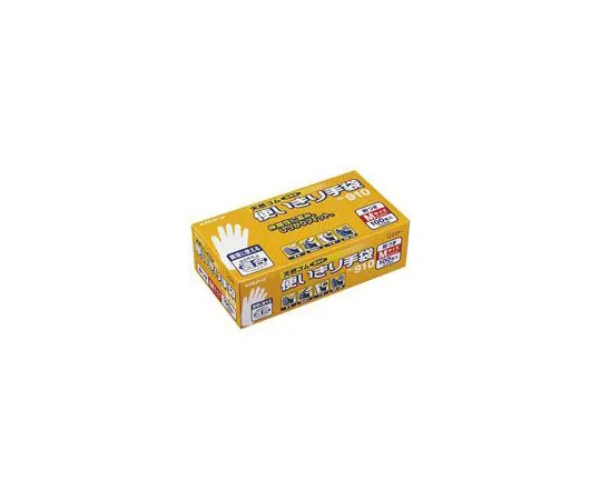 63-1664-43　［Discontinued］Natural Rubber Disposable Gloves No. 910 S 12 Box　74198