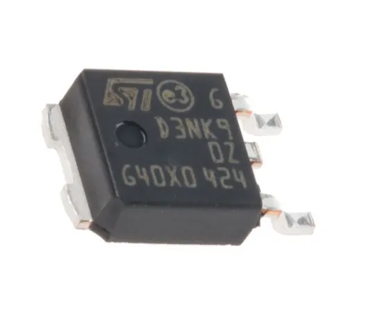 63-4962-69　STD3NK90ZT4N沟道MOSFET, 3 A, 900 V MDSmesh, SuperMESH,3PinDPAK意法半导体　STD3NK90ZT4