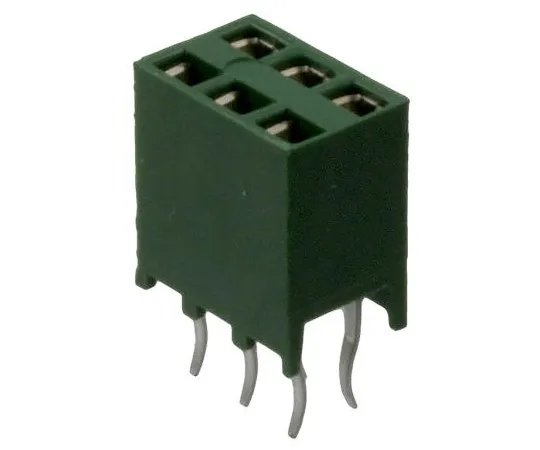 63-4933-56　TE连通性AMPMODUHV100系列2.54mm间距6路2线直PCB插座，通孔，焊点终止　215309-3