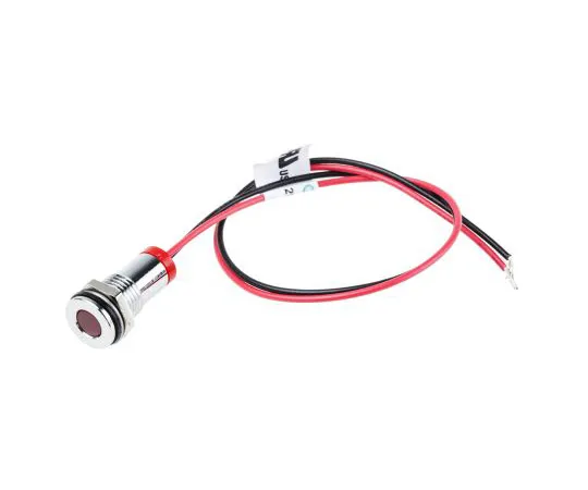 63-4978-08　RS PRO红色指示器，2V直流，8毫米安装孔尺寸，导线终止，IP67　700-1892