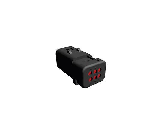 63-5028-36　TE Connectivity AMPSEAL 16系列，2列6 Way Clip Mount Plug Housing　776434-1