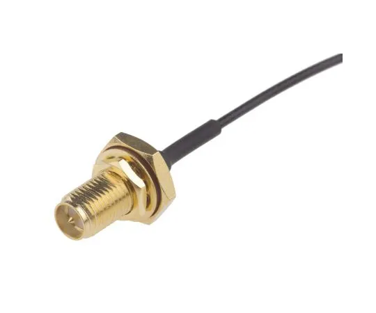 63-5108-87　RS PRO黑色男RP-SMA到男UFL射频同轴电缆，50Ω　794-2835