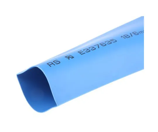 63-4979-27　RS Pro Blue无热收缩管18mm袖套迪亚。x 3m长3:1比例　700-4507