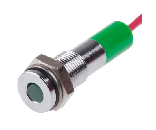63-4977-96　RS PRO绿色指示器，24 V直流，6毫米安装孔尺寸，导线终止，IP67　700-1827