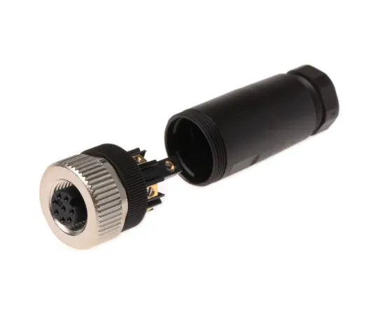 63-4988-61　固定器713系列M12电缆安装连接器，8个触点插座　99-0486-12-08