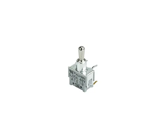 63-5075-27　Toggle Switch Single Pole Double Throw (SPDT) (On)-Off-(On)　ATE1G-6M3-10-Z