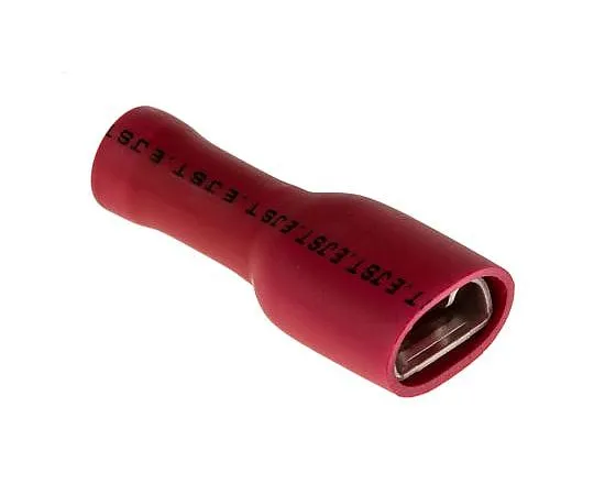 63-4965-20　JSTFLVDDF系列红色绝缘外壳，6.35×0.8mm,0.25mm2至1.65mm2,22AWG至16AWG。　FLVDDF1.25-250A S LF