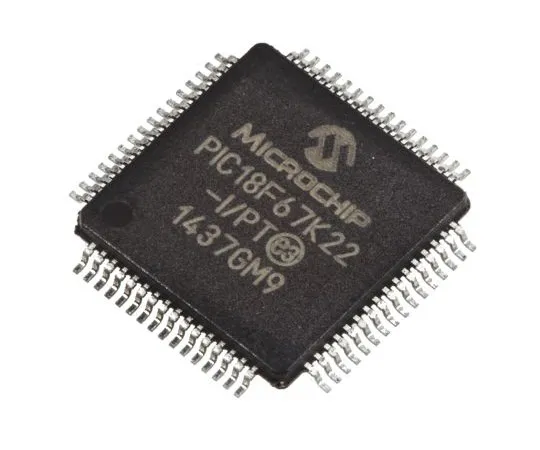 63-5059-11　单片机，8位PIC单片机，64MHz,1kB, 128 kB闪存，64-PinTQFP　PIC18F67K22-I/PT