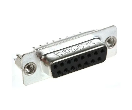 63-4892-43　AmphenolL77SD系列，15 WAY面板安装PCBD-sub连接器插座，2.74毫米间距，4-40UNC,螺纹插入　L77SD AH15S OL2 RM5