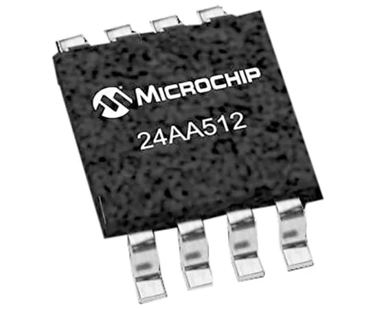 63-4985-53　Microchip24AA512-I/SN, 512kbit Serial EEPROM Memory8-Pin SOICI2C　24AA512-I/SN