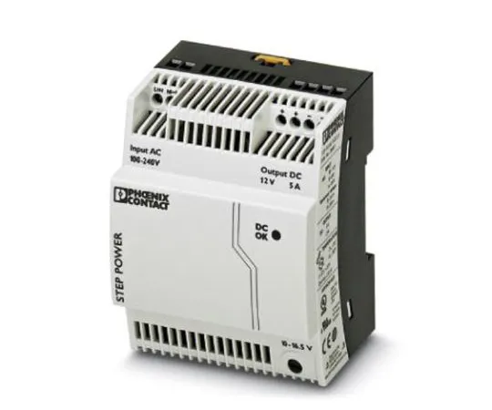 63-4927-55　Phoenix触点，STEP-PS/1AC/12DC/5PSU,12V直流输出电压，5A输出电流　2868583