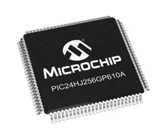 63-4931-18　单片机，16位PIC单片机，40MIPS, 256 kB闪存，100Pin TQFP　PIC24HJ256GP610A-I/PT