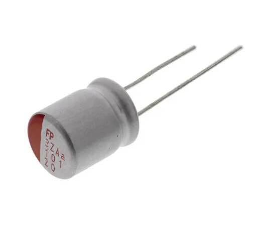 63-5006-07　Nichicon 100μF20V直流铝聚合物电容器，通孔10 (Dia。)x 12.5mm+105°10mm 5mm　RNS1D101MDN1PH