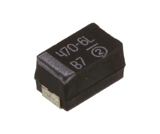 63-4959-37　Vishay钽电容器470μF 6.3V dc MnO2固体±20%耐受性293D系列　293D477X06R3E2TE3