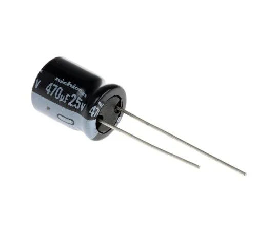 63-5043-10　Nichicon 470μF25V直流铝电解电容器，通孔10 (Dia。)x 12.5mm+105°10mm 5mm　UVY1E471MPD